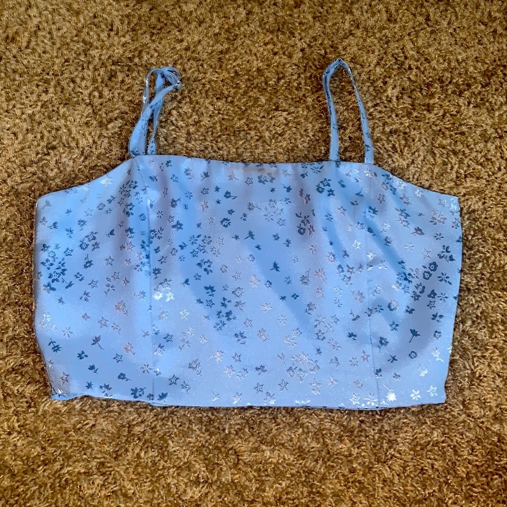 Silk Flowery tank top